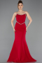 Robe de Soirée Longue Rouge ABU5747
