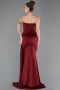 Robe de Soirée Longue Rouge Bordeaux ABU5746