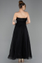 Tenue de Soirée Midi Dantelle Noir ABK2538
