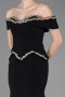 Robe Queue de Poisson Longue Noir ABU5755