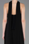 Robe de Soirée Longue Mousseline Noir ABU5757