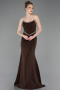 Robe De Soirée Longue Brun ABU5747