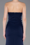 Robe De Soirée Longue Bleu Marine ABU5747