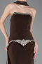 Robe de Soirée Longue Brun ABU5769
