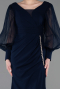 Robe de Soirée Longue Bleu Marine ABU5779