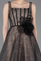 Robe de Soirée Longue Dantelle Noir ABU5778