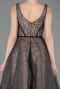 Robe de Soirée Longue Dantelle Noir ABU5778
