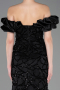 Robe Queue de Poisson Longue Squameuse Noir ABU5780