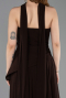Robe de Soirée Longue Mousseline Brun ABU5763