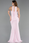 Robe De Soirée Dantelle Longue Poudre ABU5686