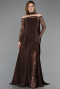 Robe De Soirée Longue Brun ABU5662