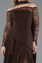 Robe De Soirée Longue Brun ABU5662
