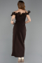 Robe de Cérémonie Midi Brun ABK2545