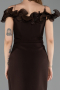 Robe de Cérémonie Midi Brun ABK2545
