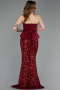 Robe De Soirée Longue Rouge Bordeaux ABU5654