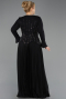 Robe de Soirée Grande Taille Longue Noir ABU5849
