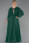 Robe Grande Taille Longue Mousseline Émeraude ABU5860