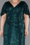 Robe De Soirée Grande Taille Longue Émeraude ABU5837