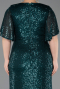 Robe De Soirée Grande Taille Longue Émeraude ABU5837