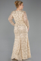 Robe De Soirée Grande Taille Longue Squameuse Or ABU5871