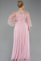 Robe De Soirée Grande Taille Longue Mousseline Poudre ABU5875