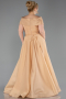 Robe De Fiançailles Grande Taille Longue Or ABU5879
