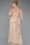 Robe De Soirée Grande Taille Longue Perlé Or ABU5800