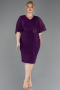 Robe De Soirée Grande Taille Midi Violet ABK1826