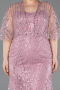 Robe De Soirée Grande Taille Longue Perlé Poudre ABU5800