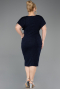 Robe De Soirée Grande Taille Midi Bleu Marine ABK2535