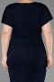 Robe De Soirée Grande Taille Midi Bleu Marine ABK2535