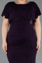 Robe De Soirée Grande Taille Midi Violet ABK2535