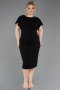 Robe De Soirée Grande Taille Midi Noir ABK2535