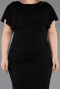 Robe De Soirée Grande Taille Midi Noir ABK2535