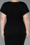 Robe De Soirée Grande Taille Midi Noir ABK2535