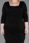 Robe De Invitation Grande Taille Courte Noir ABK2537