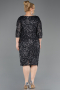 Robe De Invitation Grande Taille Midi Anthracite ABK2540