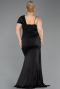 Robe Grande Taille Longue Noir ABU5827