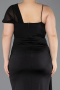 Robe Grande Taille Longue Noir ABU5827
