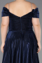 Robe de Soirée Grande Taille Longue Bleu Marine ABU5716