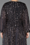 Robe Grande Taille Longue Squameuse Anthracite ABU5857