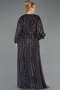 Robe Grande Taille Longue Squameuse Anthracite ABU5857