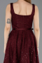 Tenue de Soirée Midi Dantelle Rouge Bordeaux ABK2549