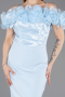 Robe de Cérémonie Midi Bleu clair ABK2553