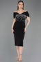 Tenue de Soirée Midi Noir ABK2555