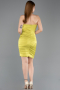 Robe de Cérémonie Courte Satin Pistache vert ABK2561