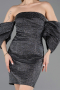 Robe de Cérémonie Courte Anthracite ABK2563