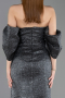 Robe de Cérémonie Courte Anthracite ABK2563