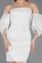 Robe de Cérémonie Courte Blanc ABK2563