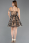 Robe de Cérémonie Courte Noir ABK2564